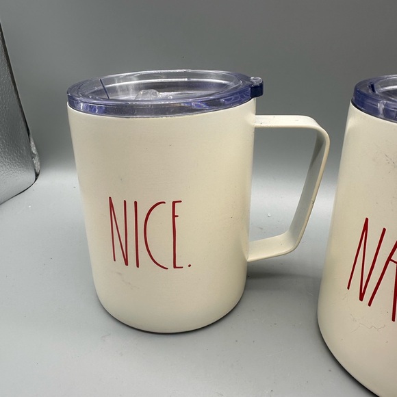 Rae Dunn Cream Naughty and Nice Mug Set - Picture 3 of 9